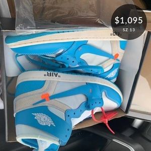 Off white Jordan 1s “unc”